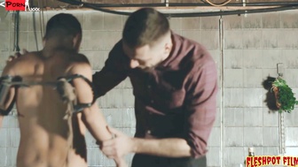 FleshPotFilms: Blake James Dominates Brett Tyler With Spanking Teasing And Control