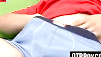 Young Latino fingers his hole until explosive orgasm