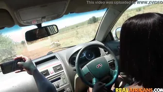 Backseat Banged a Wild Ebony Safari