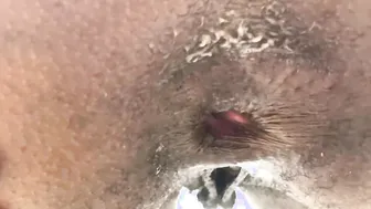 Black Stepmom taking Anal Backshots at the Construction Site
