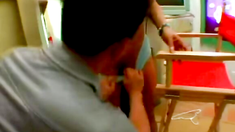 Blowjob full of burning passion