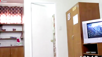 Thai girl masturbates and sucks