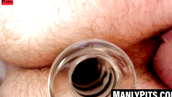 Varg Leitwolf crams giant dildo deep inside his hungry ass
