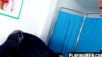 PlayingMen.com - Doctor Nicholas Bardem fucks client Paco Rabo in his clinic