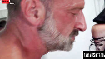 Submissive Edone Kaliyuga throat and ass wrecked by two old dicks