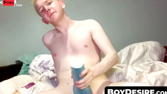 BoyDesire.com - Kinky toy-addicted teen Conor Rey's intense solo masturbation session