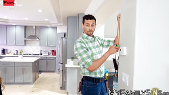 Married Ria Rose mounts the handyman to fix her cum starved pussy