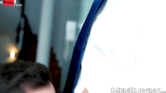 Horny Dani Robles gives mascular Alex Palmieri hard ass pounding