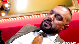 Homo Julio Pisco sucking a DILFs hung dick before getting barebacked