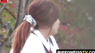 Japanese student caught urinating public by secret watcher