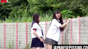 Peeing Asian ladies unaware of horny hidden camera eye