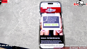 German student Arina Wolf picked up at the EroCom app sex date