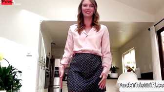 Seductive coworker forgot to wear her panties and sat on my cock - Stella Sedona