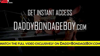 DaddyBondageBoy.com - Vin ties up captive for butt hole play