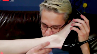 Year Long Chastity Release Shemale Femdom Foot Worship Anal Pegging and Face Fucking