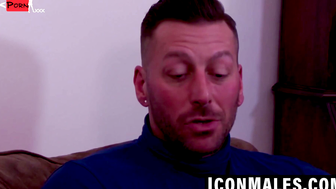 Inked hunk rimmed then fucked in passionate session