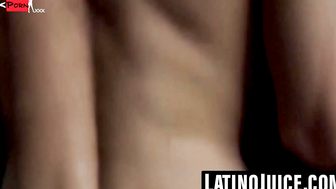 LatinoJuice.com - Muscular Latino with Ear Gauges Takes Off Shirt