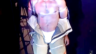 MuscleJockBound.com - Hunk restrained and ready for intense torment by captor