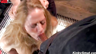 Gimp Anal Fuck and Deep Throt Blowjob