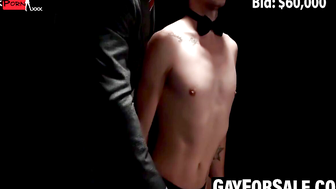 GayForSale.com - Mitch Cox pumps massive cock in Tom Bentley's asshole