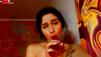 Naughty girl Ivy stripping down and making your cock throb