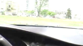 Man is picking up a slut