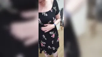Cougar getting nude infront of step son and getting inside