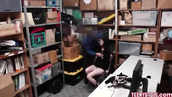 Dark Haired 19 Yo Shoplifter Plowed Rough By Officer For No Cops