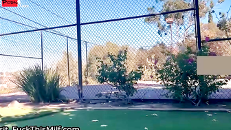 Golf date turns into sneaky public fuck with hot redhead 7