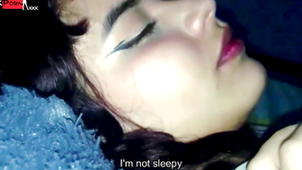 Am very restless and I want to fuck my horny stepsister who is lying down POV 12