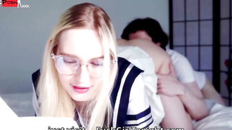 Schoolgirl Takes a Break from Studying Pussy Licked and Fucked 2