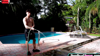 Petite stepsister really wants to suck off her stepbros cock