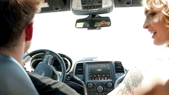 This hot and horny TS gives me handjob while riding