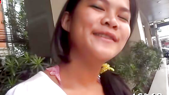 Lewd Asian slut gives a ride