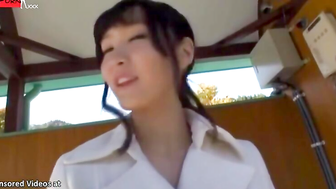 Japanese amazing girl has fun with her man