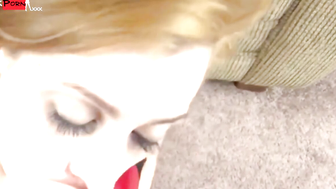 ChickPass - Tiny ginger slut Cassandra Baris swallows Logan's dick creampie