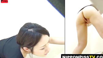 This babe squeezes her boobs and probes her eager hot slit