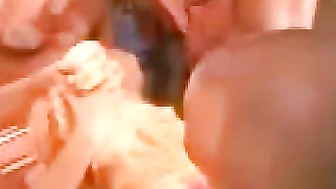 Man satisfies cute hottie