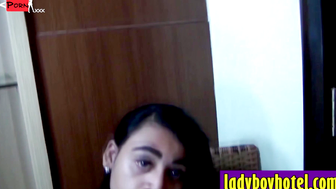 Big ass tranny posed and masturbated while guy recording her solo action