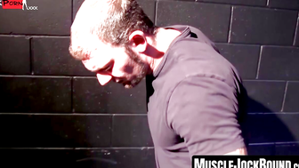 MuscleJockBound.com - Mulengro and Ricky Sinz make Tyler do pushups and wall sits