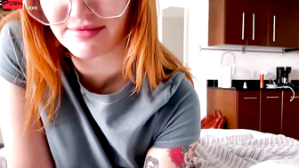 Redhead Step Sister Squirts & Cums On Your Cock - Emma Magnolia  Alex Adams1 3