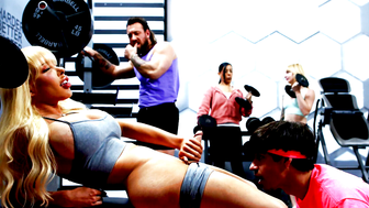Must Watch this Threesome anal in the gym