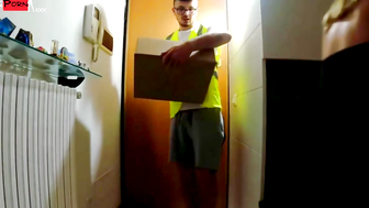 Delivery Guy Fucks Hot blonde Teen Hard 73