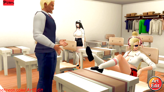 Hinata x Raikage School - Sims 4