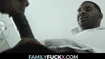 Stunning Hazel Grace Speads Her Legs Her Ebony Stepdaddy