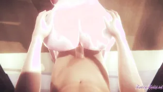 Naruto Anime 3D - Hinata Titjob Head  Banged by a gigantic