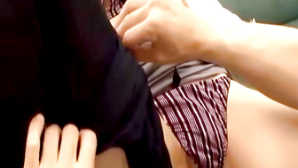 Innocent Asian girl in action