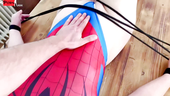 Spider-Maja caught in the web and get fucked hard 181