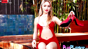 Keira Jackson exposing stunning body during hot posing in sexy lingerie
