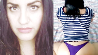 Daniela Buendia Cogiendo con Tanga morada